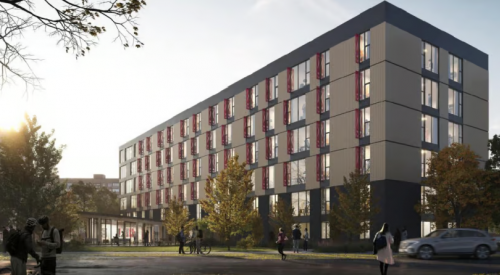 Okanagan College's student housing building can operate as a hotel this summer